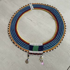 African Beaded Tribal Necklace